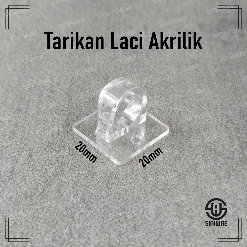 Tarikan Laci Akrilik Tempat Gantung Kunci Acrylic