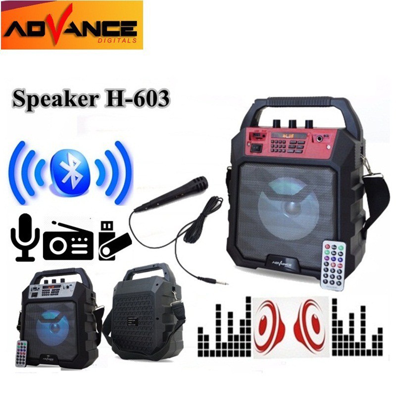 SPEAKER BLUETOOTH +MIC+REMOTE ADVANCE H-603