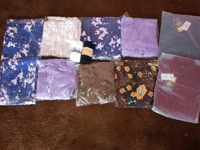 Bswart Batik Hrb026 Kenongo Hem Pendek Padi Pekalongan M L Xl Batik Pria Murah Modern Grosir