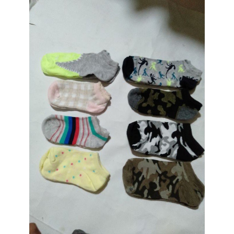 Mata kaki anak remaja motif cewek cowok (12 pasang)