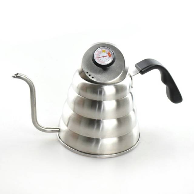 Coffee Maker Pot V60 Drip Kettle Teko Barista 1200ML with Thermometer