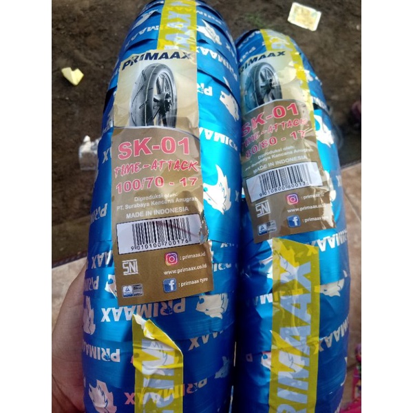 satu set ban donat primax ukuran 80/80 ring 17 & 100/70 ring 17