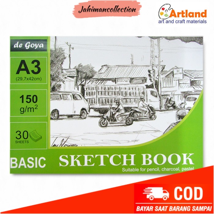 

✨ BISA COD ✨ De goya sketch book basic A3