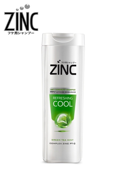 Zinc Shampoo Refreshing Cool Botol 340 ml