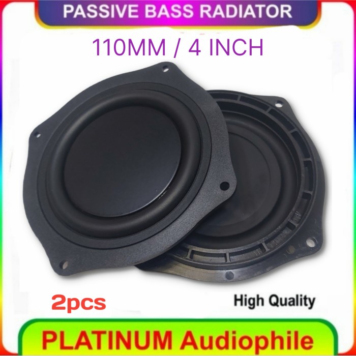 2pcs Passive Bass Radiator 4 inch 110mm