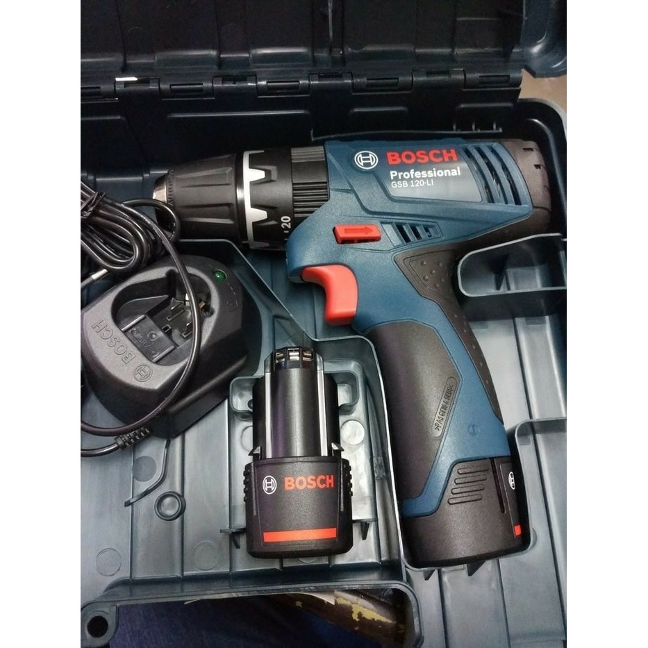 cordless drill mesin bor baterai GSB 120 LI BOSCH