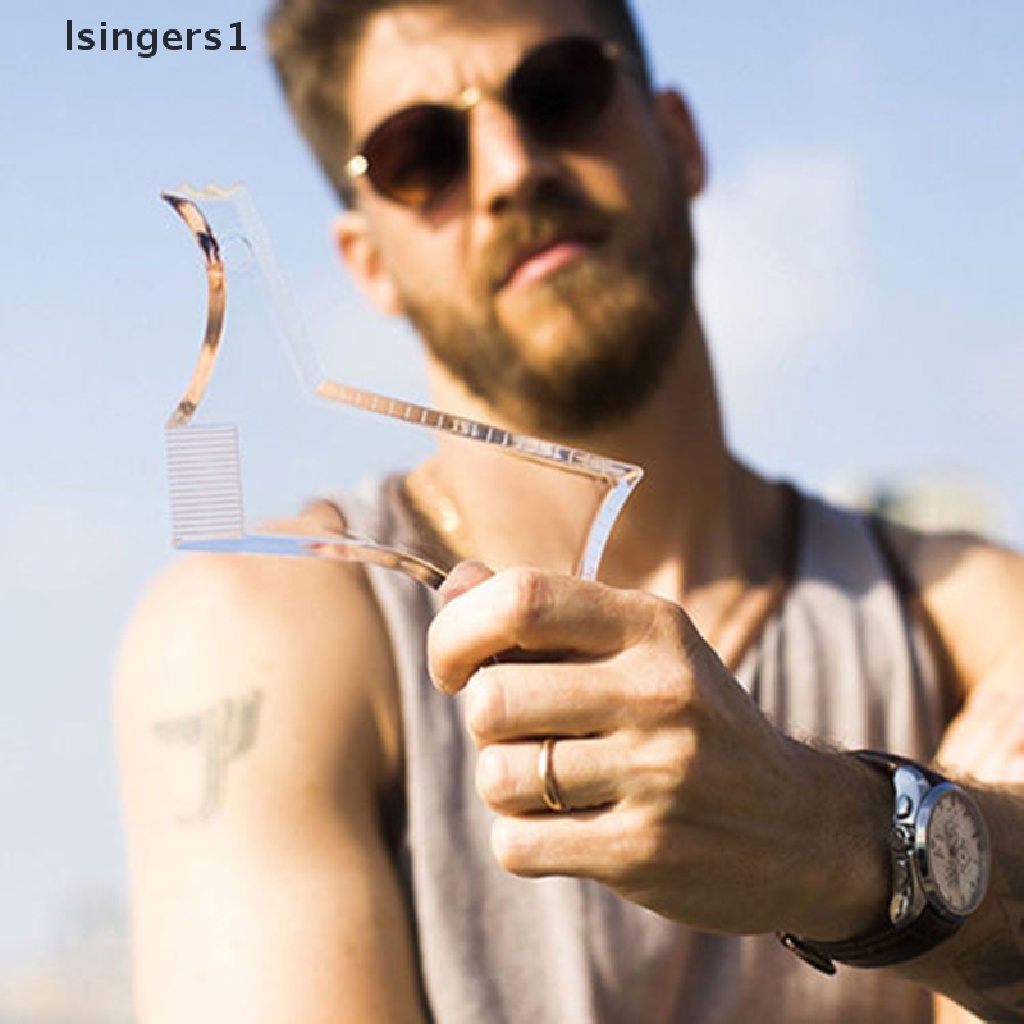 (lsingers1) Sisir Transparan Pembentuk Jenggot Pria