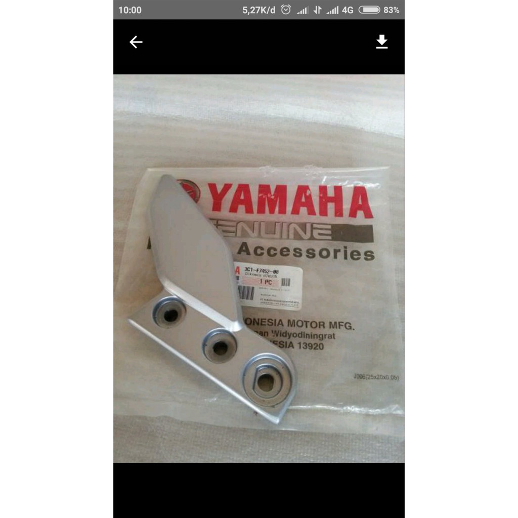 DUDUKAN FOOTSTEP DEPAN VIXION KIRI ORI YAMAHA  bac 20266