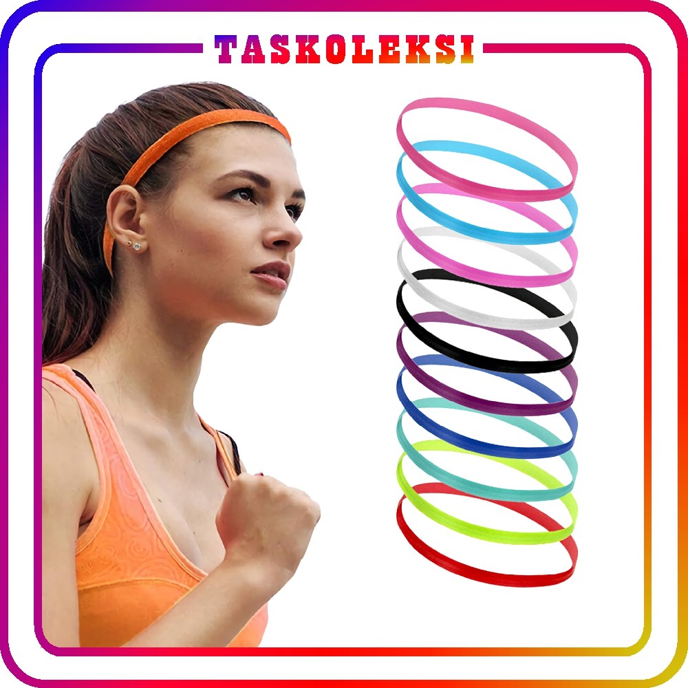 ☛TK☚ R496 Mini Hairband Sport / Headband Sport / Ikat Kepala / Bando / Bandana