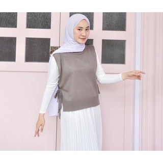 Vest Rompi Rajut Tali Outer Wanita/rompi polos wanita