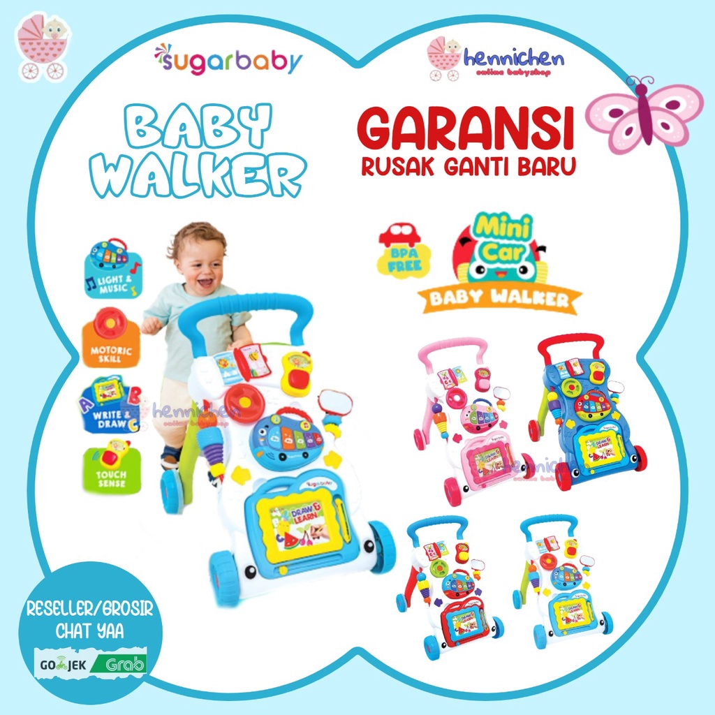 Sugar Baby Circus Walker Mini Car Push Baby / Spacebaby / 2in1 Walker Playmat Baby Walker