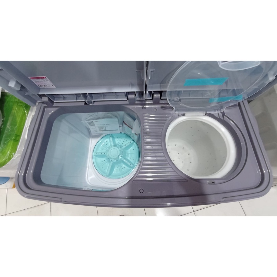 Mesin Cuci 2 Tabung Polytron PWM 9076 9 Kg Garansi Resmi Khusus Jawabarat Jabodetabek (Kota bandung dan Cimahi Bisa COD)