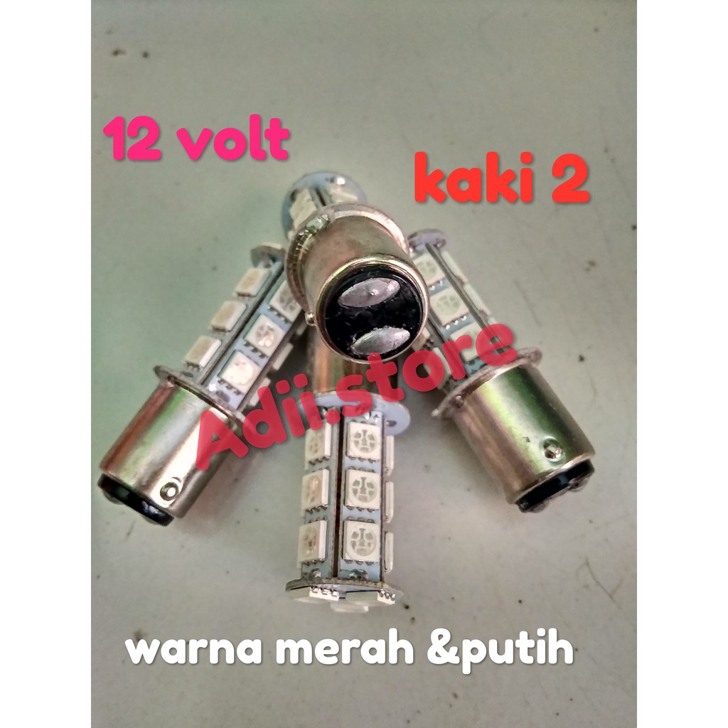 Lampu  rem stop led  12 volt kedip Strobo kaki 2