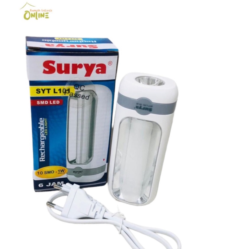 SENTER LAMPU SURYA EMERGENCY LENTERA SYT-L101