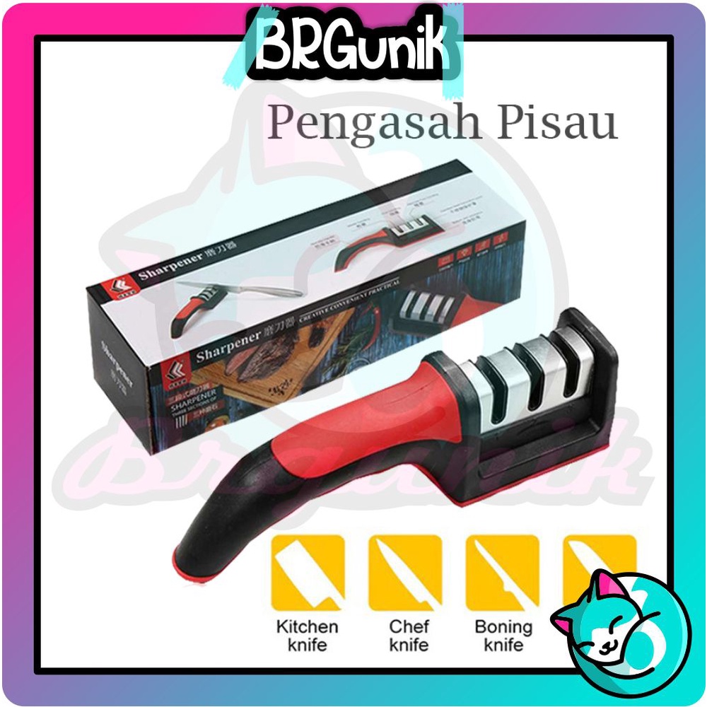 BRGUNIK Alat Pengasah Pisau | Penajam Pisau Praktis dan Aman Tajam Knife Sharpening Asahan R384