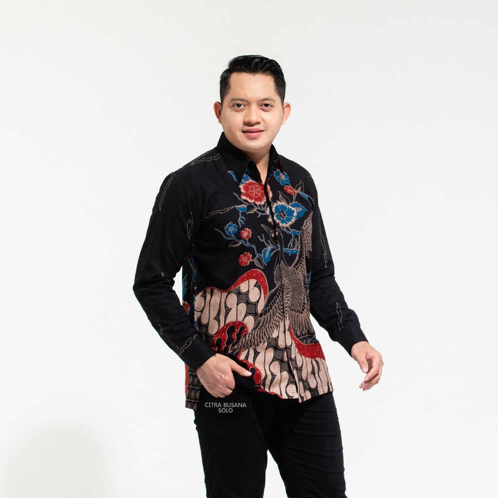 PEKSI MEGA Kemeja Batik Pria Full Furing Bahan Katun Primisima