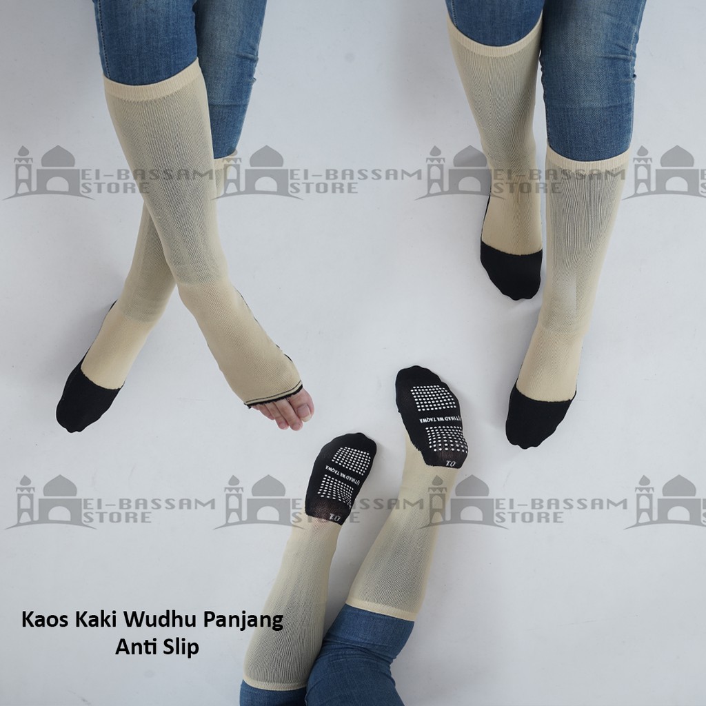 Kaos Kaki Wudhu Panjang Anti Slip Ijtihad