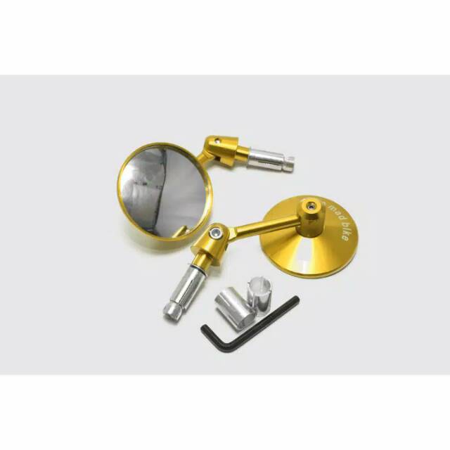 Spion Jalu Bulat CNC Universal - Spion Bar End Universal - Spion Jalu Merah - Spion Jalu Gold