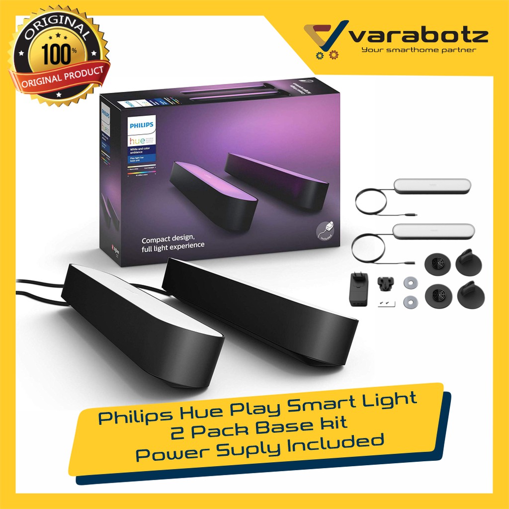  Lampu Hias Philips  Hue Play Smart Light 2 Pack Base kit 