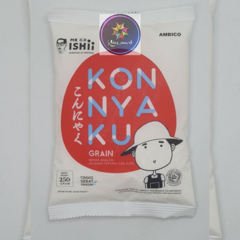 

Mr. Ishii Shirataki Rice Konnyaku 250gr/Beras Shirataki/import