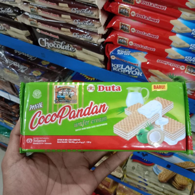 

Yummer l Snack camilan Duta wafer Milk Coco Pandan