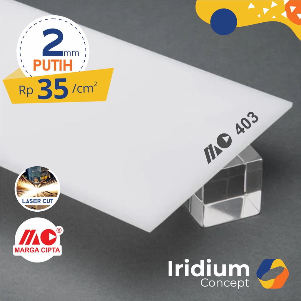 

Akrilik Lembaran Putih 2mm / Acrylic Sheet White 2 mm Custom Laser