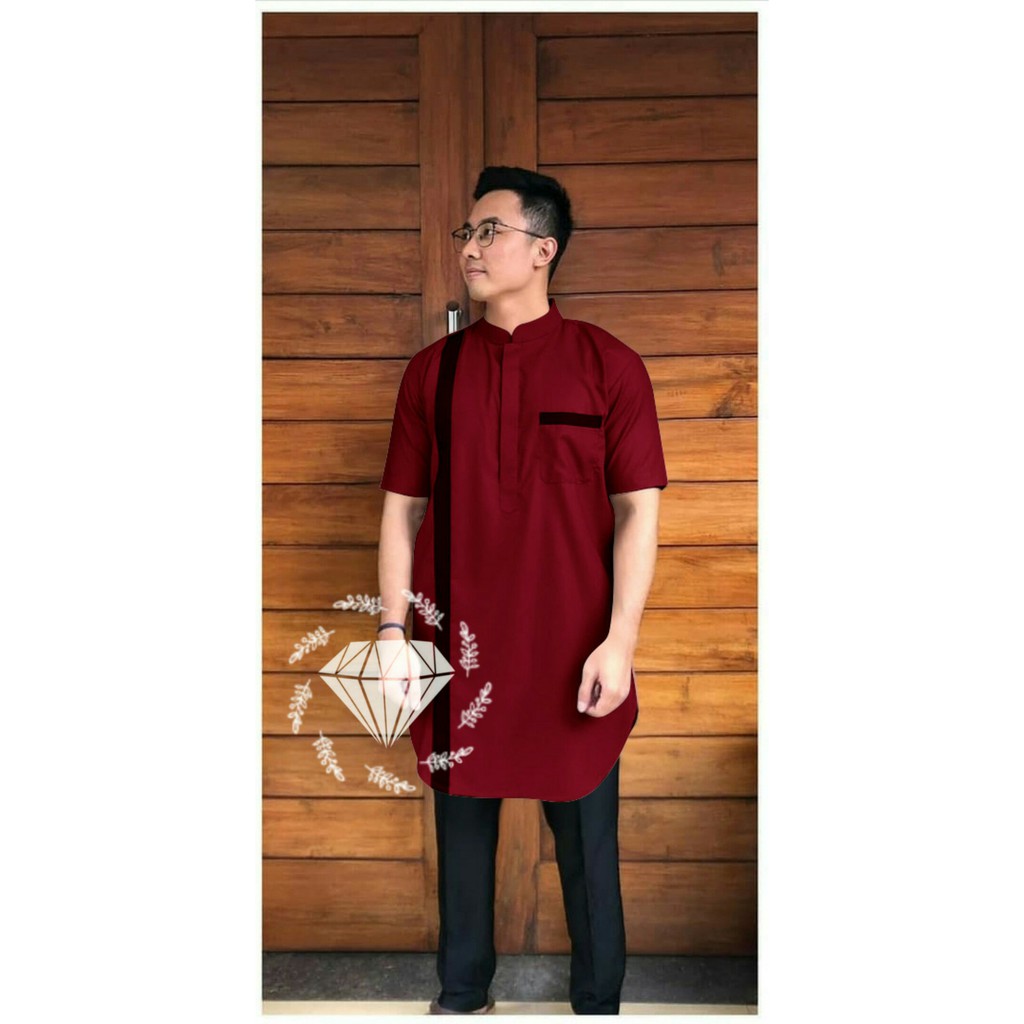 BAJU KOKO TRISTAN KURTA LD116 / ATASAN BAJU KOKO PRIA XXL / PAKAIAN PRIA MUSLIM / BEST SELLER !!