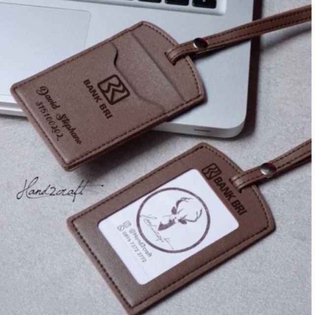 

NAME TAG KULIT / ID CARD HOLDER KULIT / ID CARD / GANTUNGAN NAMA ID CARD FRONT SOUVENIR KANTOR MURAH