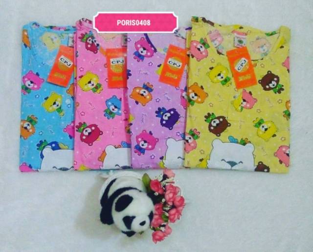 Baju Tidur Katun Wanita CPJ &quot;HOKI&quot; (my love bear)