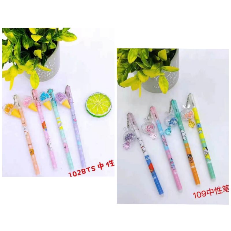 

Pulpen gel ada gantungan 102 , 109