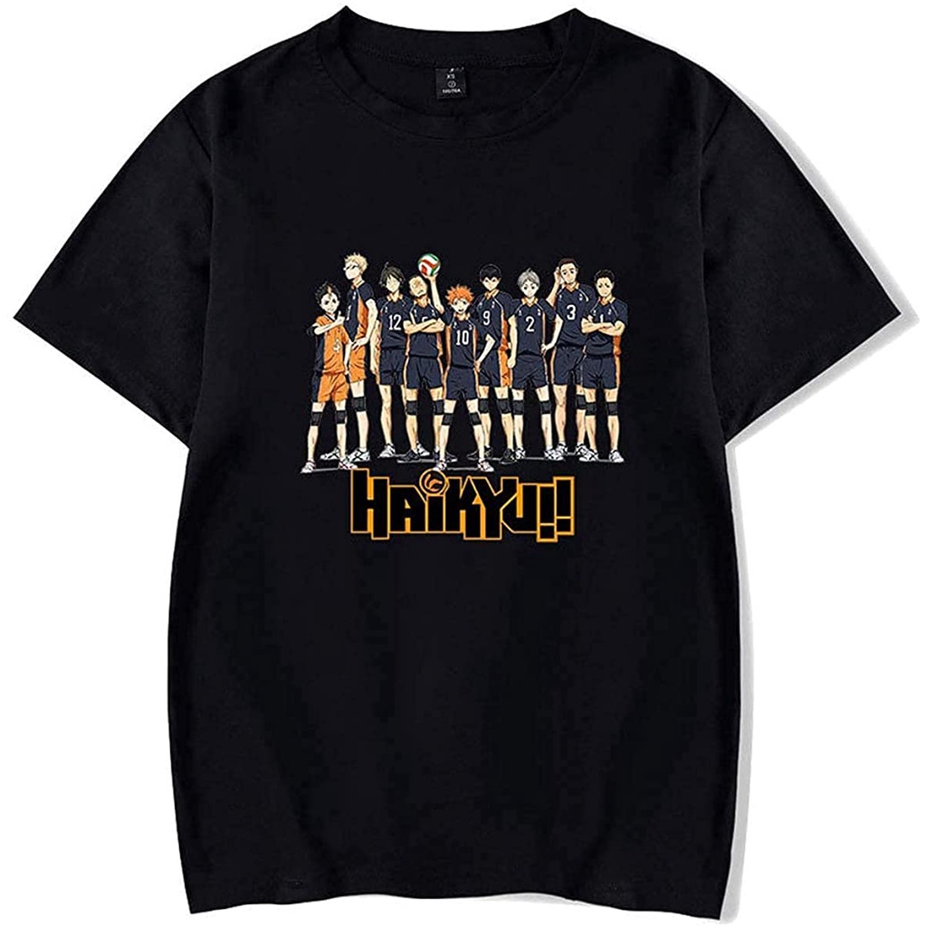 Baju Kaos CosTribe Anime Hinata Shouyou Tees Cosplay Shirts Cotton Crew Kagey - Baju - Kaos - Baju K