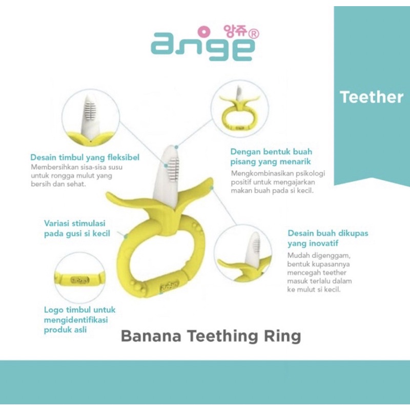 Ange Banana Teether Ring - Gigitan Bayi