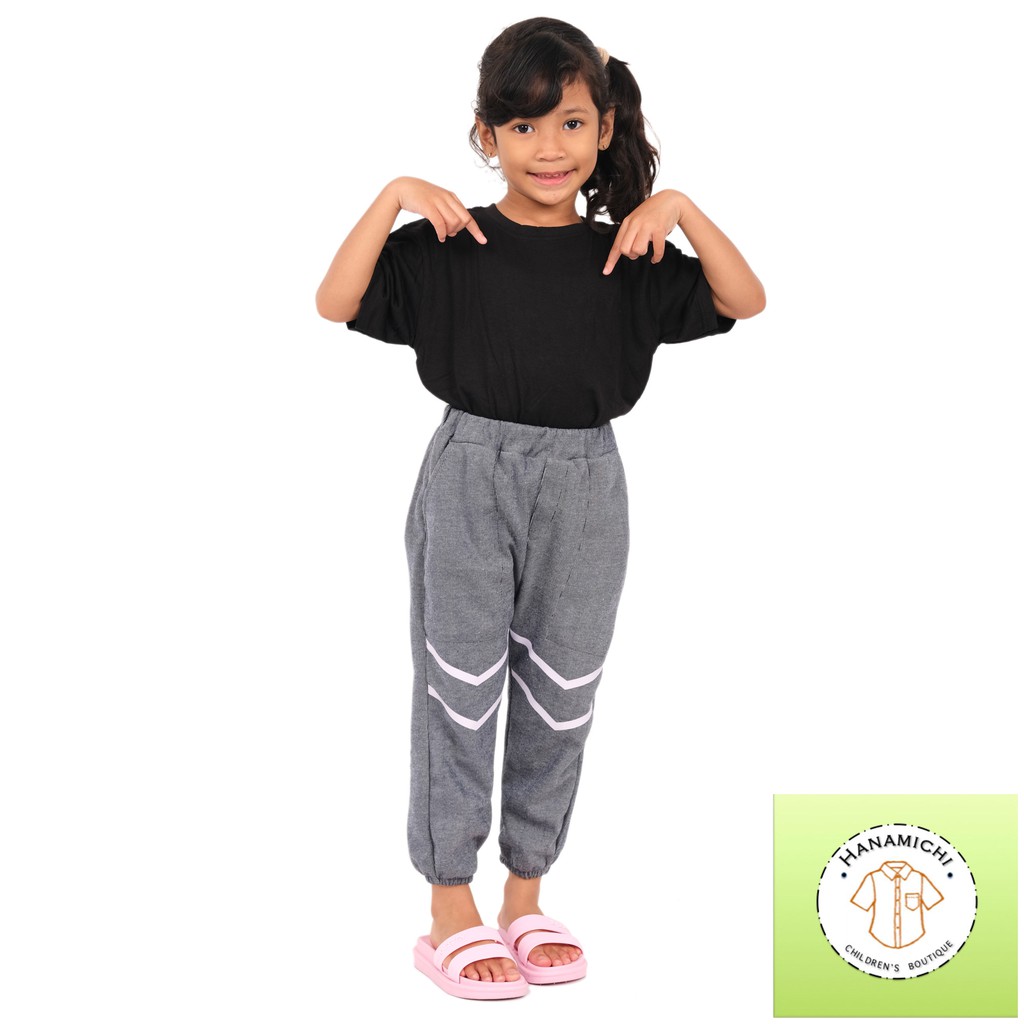 Hanamichi YERY Celana Jogger / Joger Anak Motif Garis