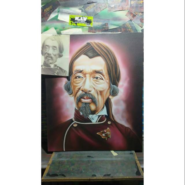 

Lukisan Airbrush sang maestro Raden Saleh 60x50