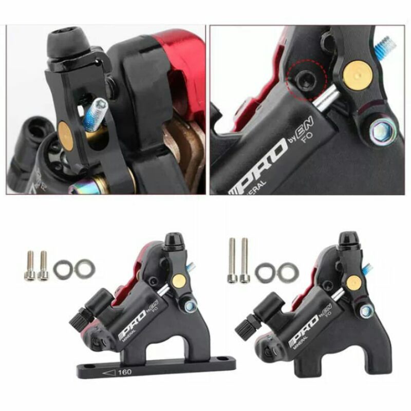 flat mount caliper Pro semi hidrolik kaliper flatmount sepasang