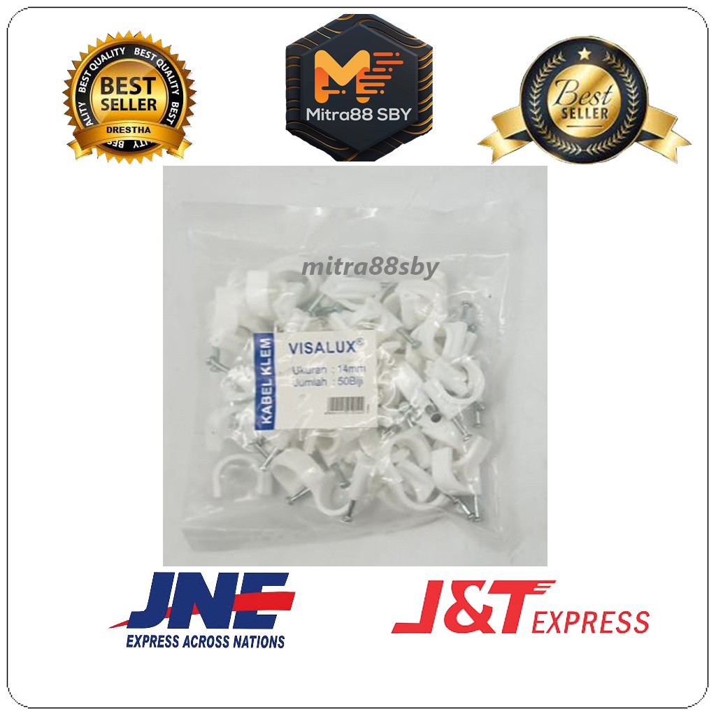 Mitra88sby Klem kabel listrik paku beton no 12 sampai 22mm pvc murni visalux