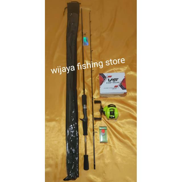 Joran set casting daido dan reel versus 1.95m