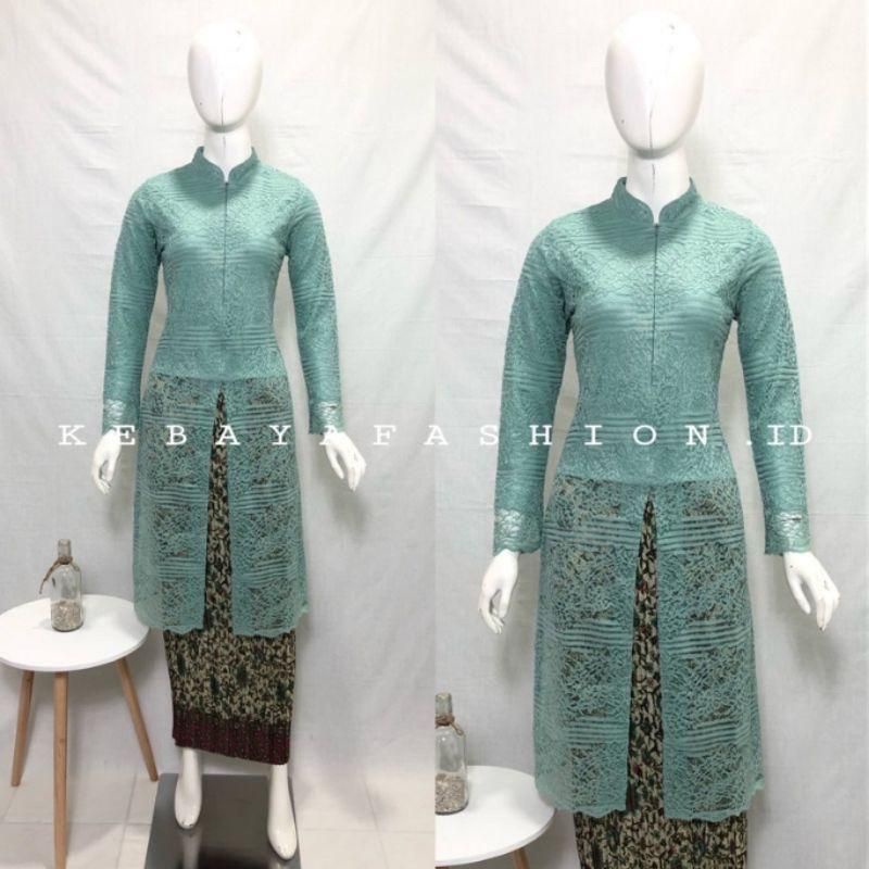 kebaya brokat terbaru/Kebaya modern/Kebaya terlaris/Kebaya cantik/Kebaya terbaru dari DISTA GALERY STORE-1