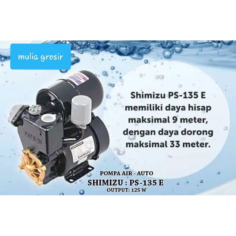 Pompa Air Shimizu Otomatis PS 135E / Pompa Shimizu PS 135 E