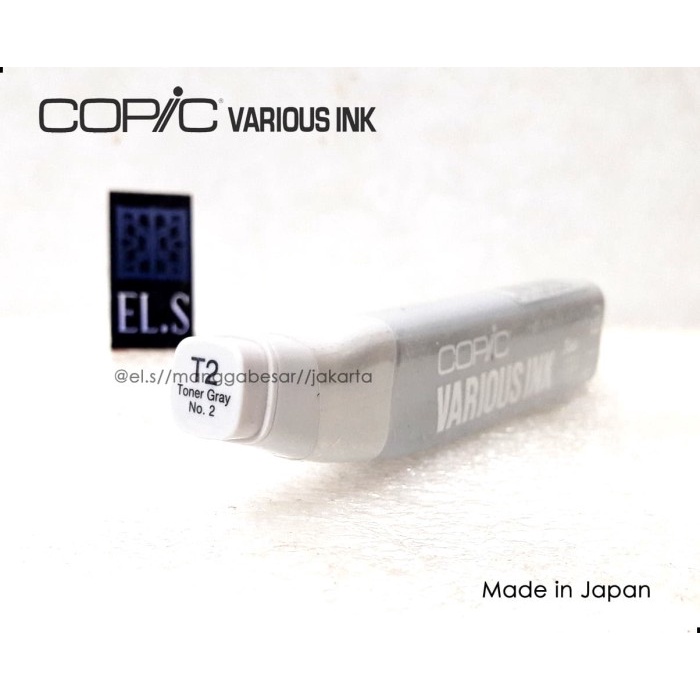 

Aman Copic Various Ink / Copic Refill T2 Toner Gray No 2 ( Cvi ) Bagus