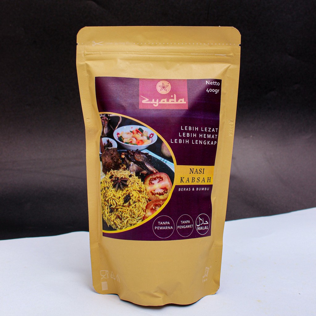 

ZYADA Nasi Kabsah Instan Beras Bumbu Minyak Samin 400gr (4-5 Porsi)