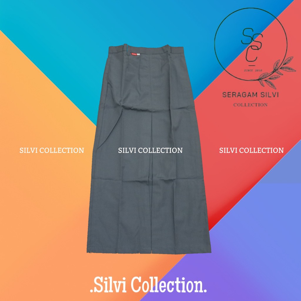 Seragam Sekolah SMA Rok Span Panjang Abu - Rok Sepan Abu