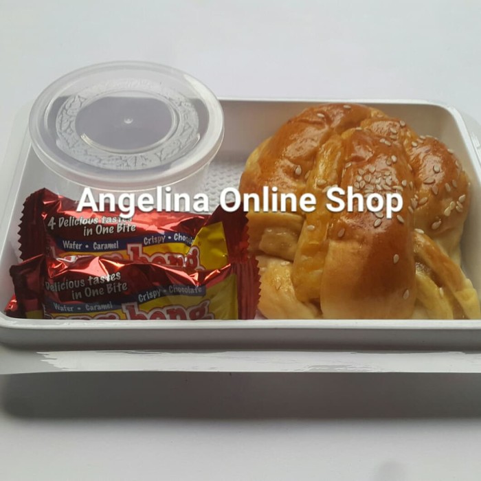 tyd9hf Snack Box Putih/Box Roti/ Mika Kue/Mika Snack - Putih Hyft7Yt