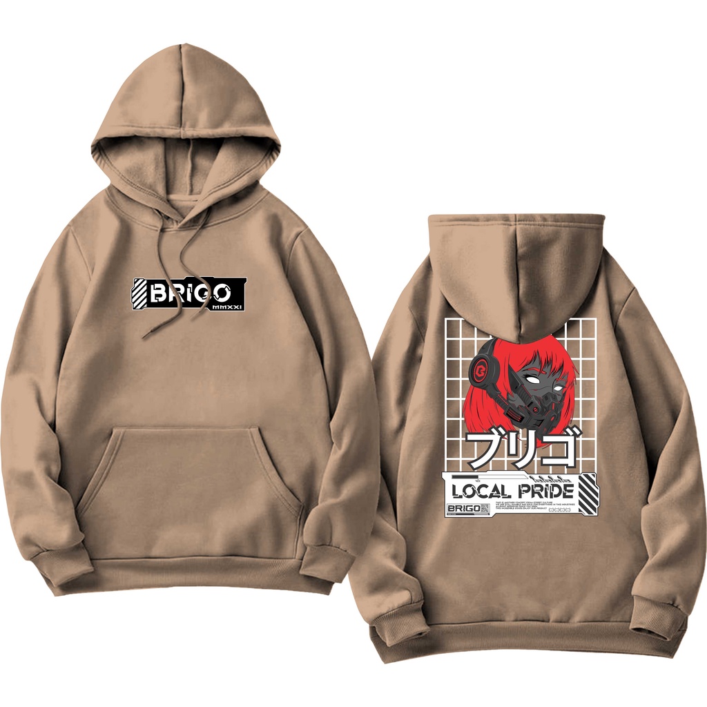 BRIGO Jumper Hoodie CYBERPUNK II Sweater Hoodie BRIGO CYBERPUNK Sablon DTF Fleece Cotton M-XXL (Pria &amp; Wanita) Free stiker&amp;Gantungan Kunci