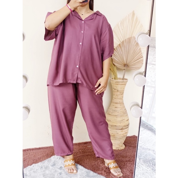 JUMBO PIYAMA POLOS / SETELAN BIG SIZE LD 125 (80-105) / SUPER JUMBO XXXL-JUMBO PJ TARO