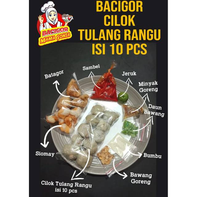 

Bacigor mama sonia (CILOK TULANG RANGU isi 10)