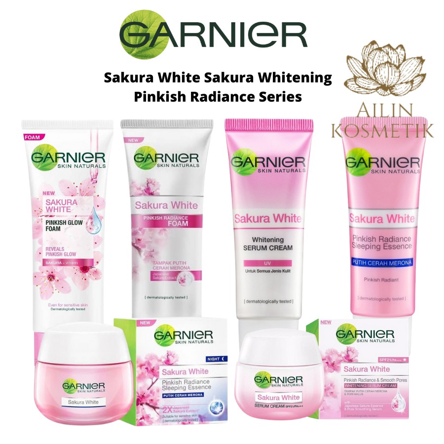 GARNIER Sakura White Sakura Whitening Pinkish Radiance Series By AILIN