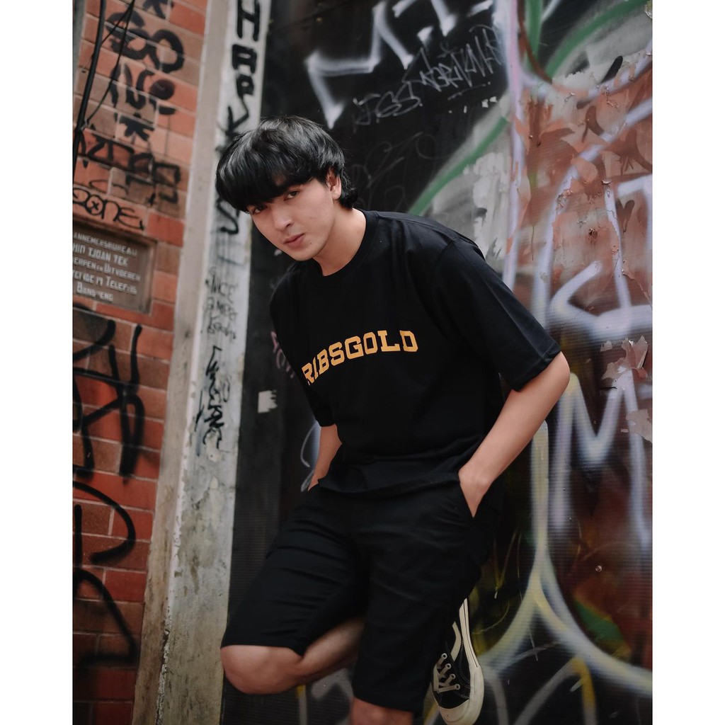 RIBSGOLD Kaos Oversize / T-Shirt Ribsgold CTR / Kaos Distro / Kaos Casual