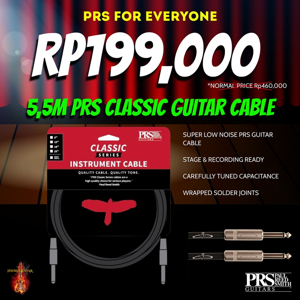 PRS Classic Instrument Cable  kabel gitar