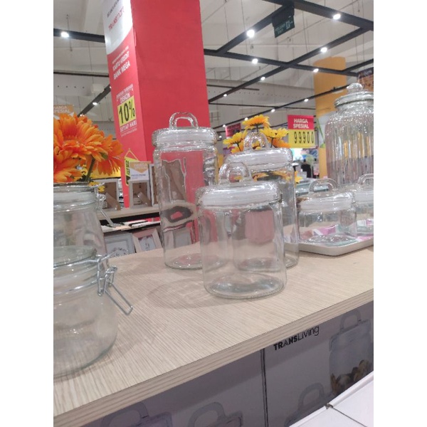 Glass Jar Set of 3